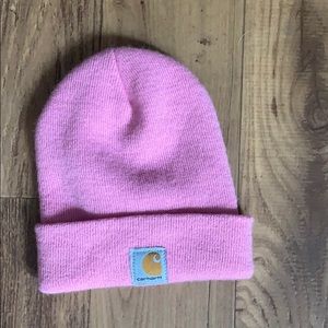 Pink carhartt beanie